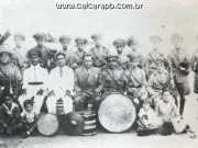Com a Banda de Caiçara em 1945 ao lado de Rosendo Soares e Severino Ismael