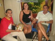 Professor Jocelino com Ana Maria filha do Maestro e o esposo dela Pedro Marinho biógrafo de Joaquim Pereira